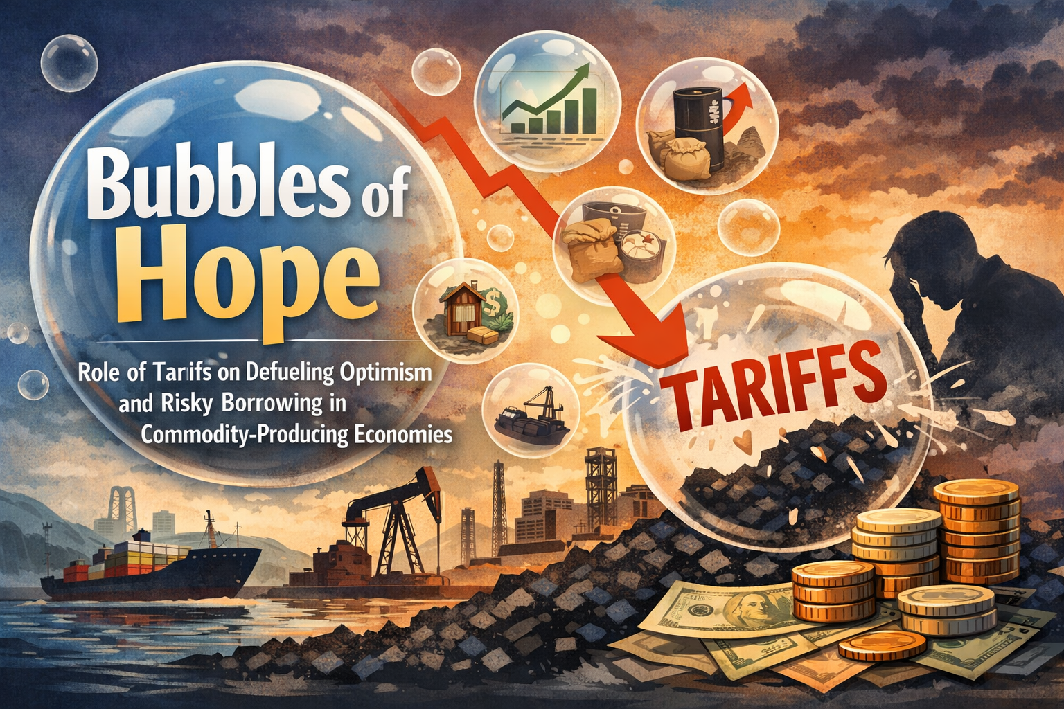Ümid köpükləri: tariflərin əmtəə istehsal edən iqtisadiyyatlarda nikbinliyin azalması və riskli borclanma üzərində rolu